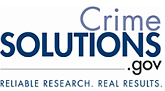 CrimeSolutions.gov: Reliable Research. Real Results. Logo