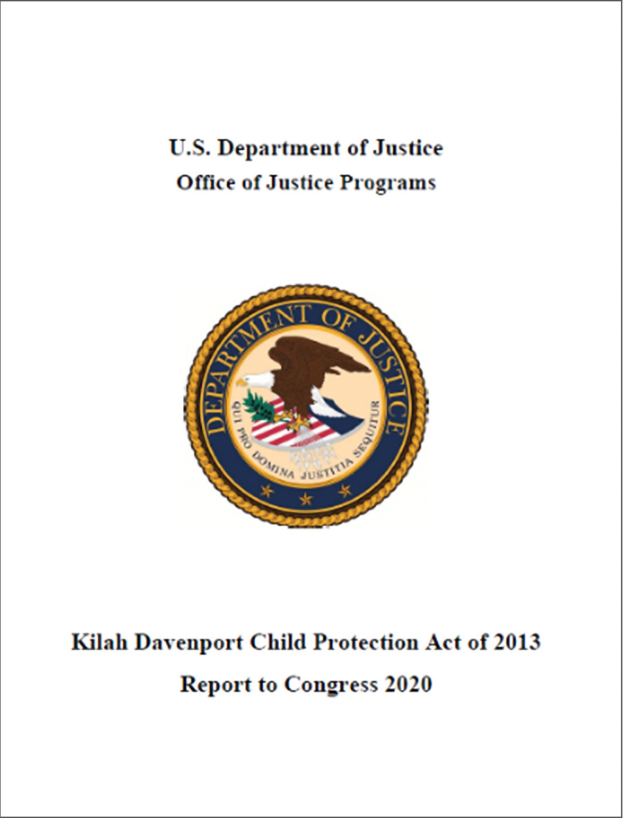 cover of Kilah Davenport Child Protection Act of 2013: Report to Congress 2020