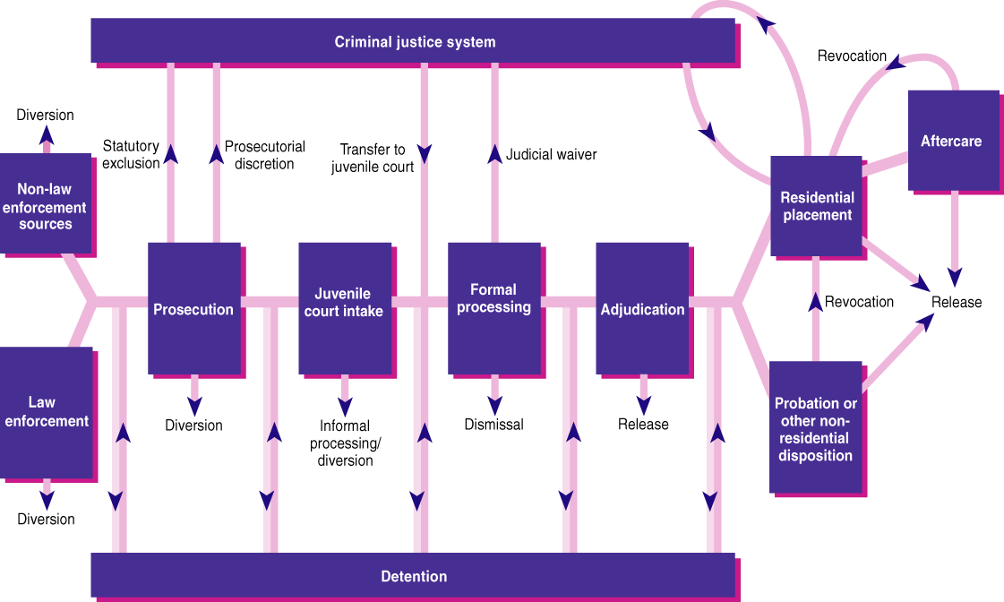 Juvenile Justice System Structure and Process Case Flow Diagram