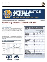 JUVJUST Delinquency Cases in Juvenile Courts, 2019 