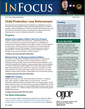 News @ a Glance: Law Enforcement: Child Protection fact sheet