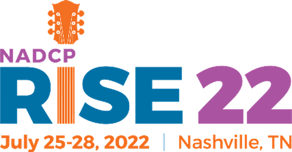 Logo for National Association of Drug Court Professionals’ Rise 22 conference