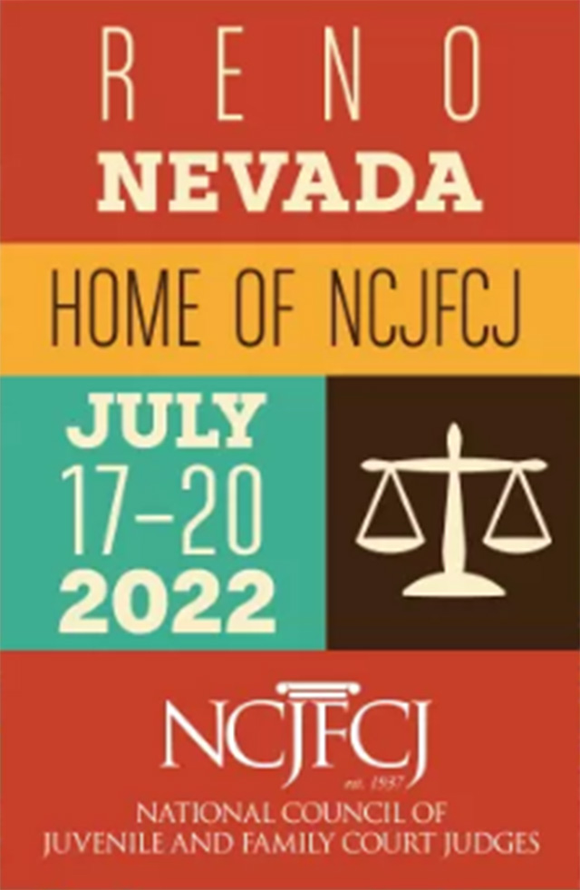 Logo for the National Council of Juvenile and Family Court Judges’ 85th annual conference