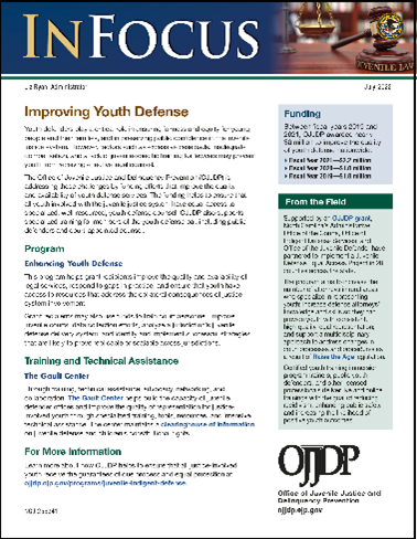 In Focus Fact Sheet: Improving Youth Defense