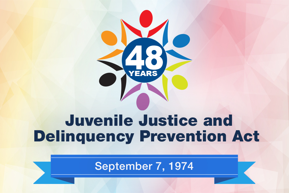 Juvenile Justice and Delinquency Prevention Act, 48 years, Sept. 7, 2022 