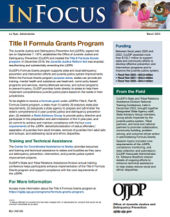 In Focus Fact Sheet: Title II Formula Grants Program