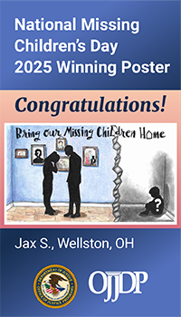 JUVJUST - National Missing Children's Day 2025 Winning Poster