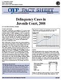 Cover of Delinquency Cases in Juvenile Court, 2008