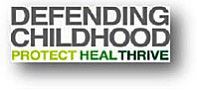 Defending Childhood Protect Heal Thrive logo.