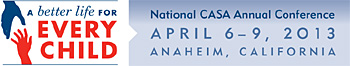 2013 National Court Appointed Special Advocates  Conference logo.
