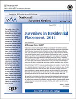 Cover of Juveniles in Residential Placement, 2011