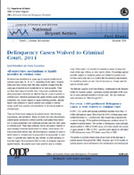 Cover of Delinquency Cases Waived to Criminal Court, 2011