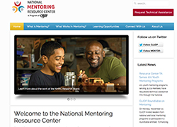 Screenshot of the National Mentoring Resource Center website