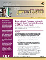 Detained Youth Processed in Juvenile and  Adult Court: Psychiatric Disorders and Mental Health Needs