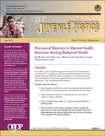 Perceived Barriers to Mental  Health Services Among Detained Youth