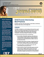 Child Forensic Interviewing: Best  Practices