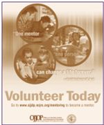 OJJDP mentoring promotion from Vista magazine