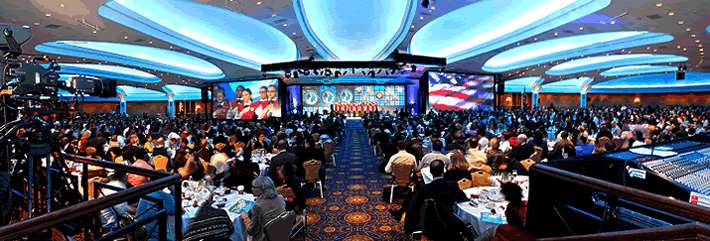 The opening ceremony of the Building on Success conference was held in the International Ballroom of the Washington Hilton.
