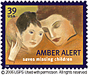 The new AMBER Alert stamp, unveiled on the closing day of the conference, will be available in May 2006.
