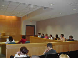 Children participate in Youth Court proceedings.