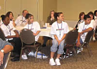 Youth group table.