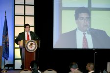 OJJDP Administrator J. Robert Flores presents his keynote remarks.