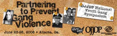 National Youth Gang Symposium banner