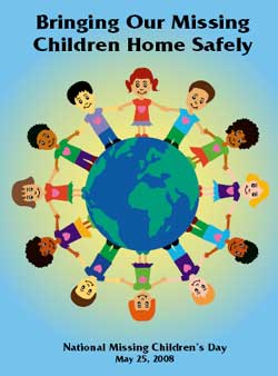 Bring our missing children home safely, poster