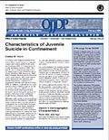 Characteristics of Juvenile Suicide in  Confinement cover