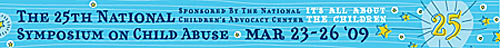 25th National Symposium on Child Abuse logo