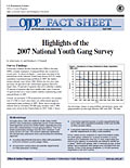 Highlights of the 2007 National Youth Gang Survey cover