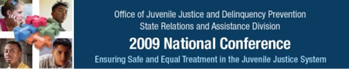 OJJDP's SRAD 2009 National Conference banner