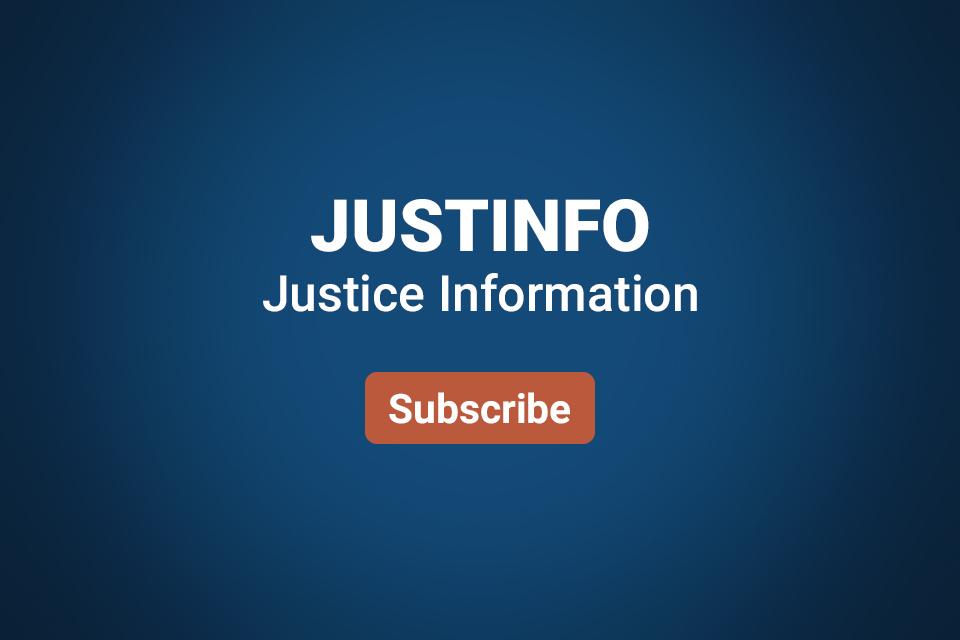 Justice Information - JUSTINFO | Subscribe 
