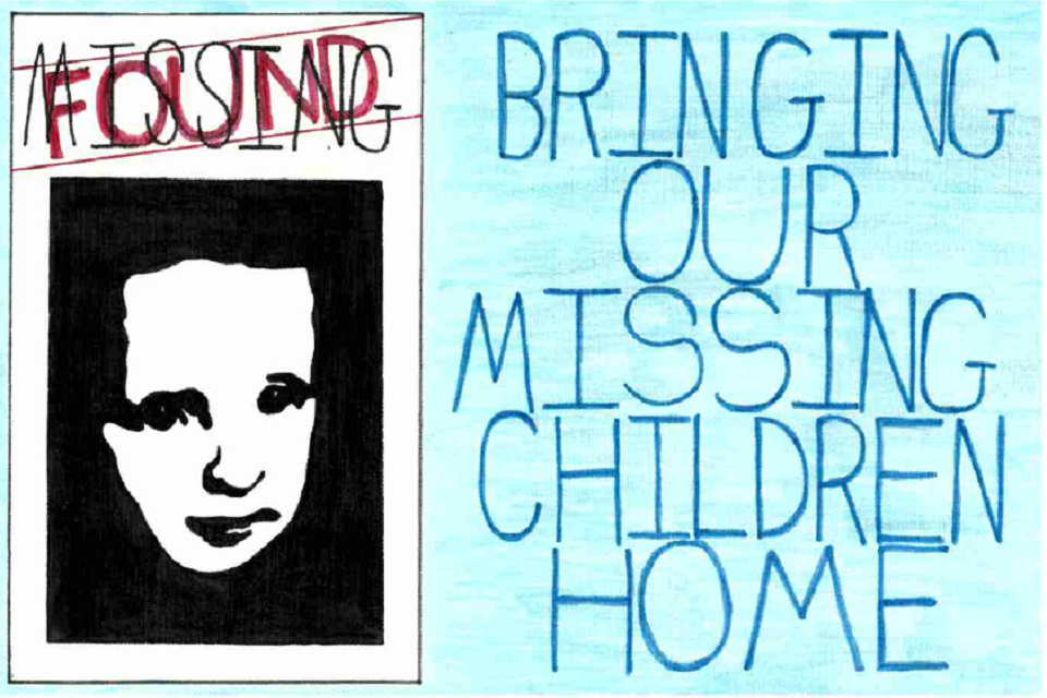 Alabama - This poster shows a missing child poster that has been marked found. Alabama - This poster shows a missing child poster that has been marked found.
