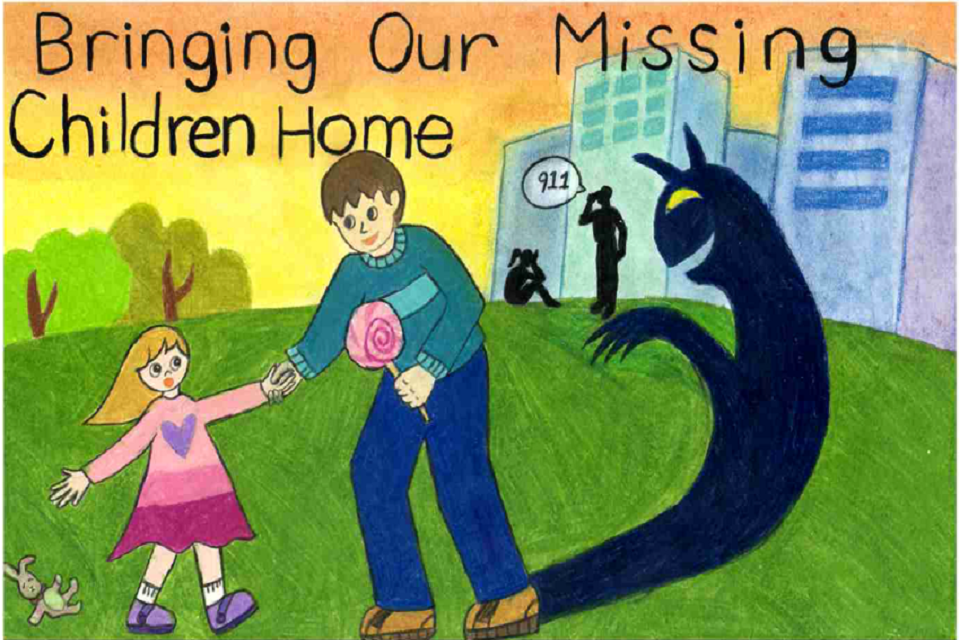 California - This poster shows a man casting a dark shadow and a girl trying to reach a lollipop. California - This poster shows a man casting a dark shadow and a girl trying to reach a lollipop.