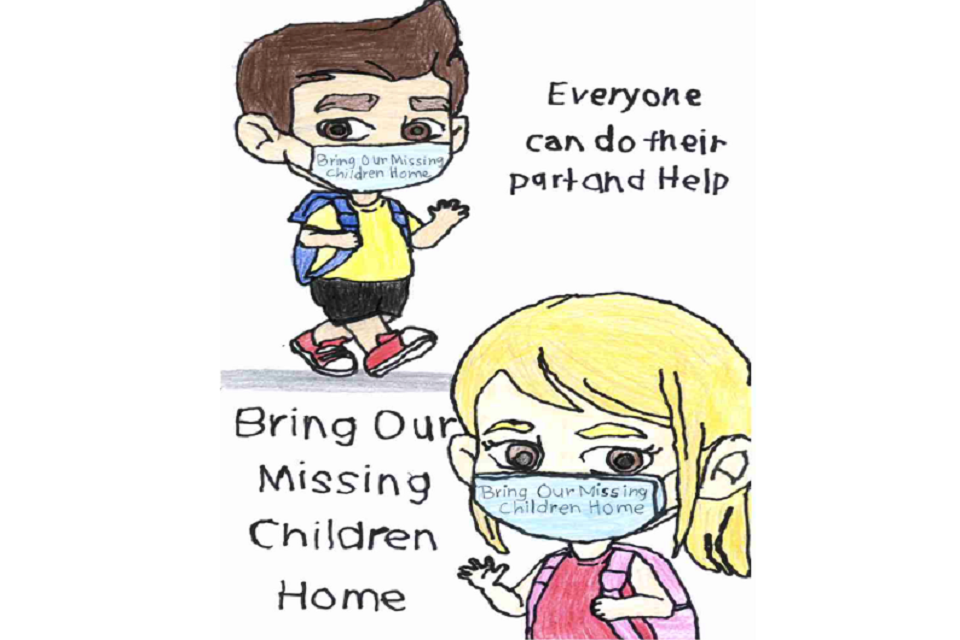 Hawaii - This poster says Everyone can do their part and shows a boy and girl wearing face masks. 