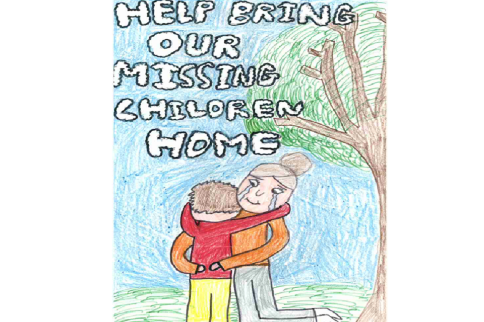 New Jersey - This poster shows a tearful parent and child reuniting. New Jersey - This poster shows a tearful parent and child reuniting.