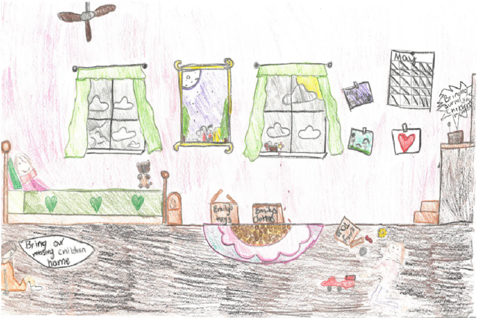 South Carolina - This poster shows a home where a family is missing their child. South Carolina - This poster shows a home where a family is missing their child.