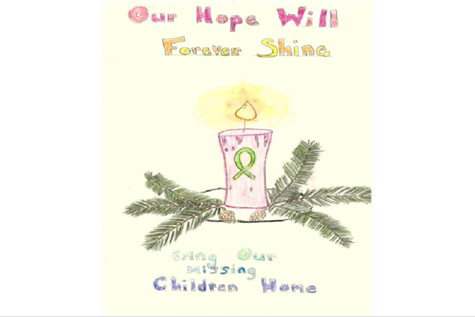 West Virginia - This poster shows a candle with a ribbon of hope for the missing child. West Virginia - This poster shows a candle with a ribbon of hope for the missing child.
