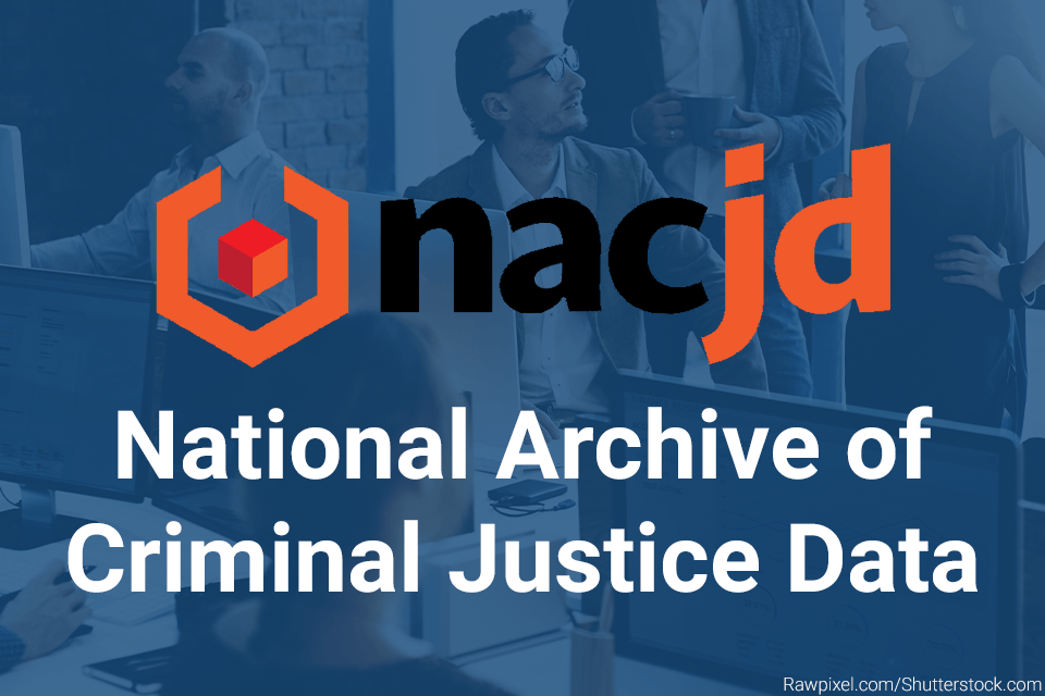 National Archive of Criminal Justice Data card Diverse group of people in an office