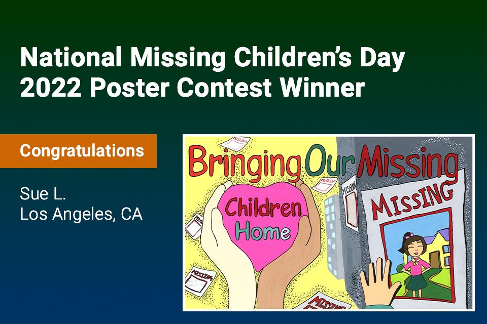 2022 National Missing Children's Day Winning Poster