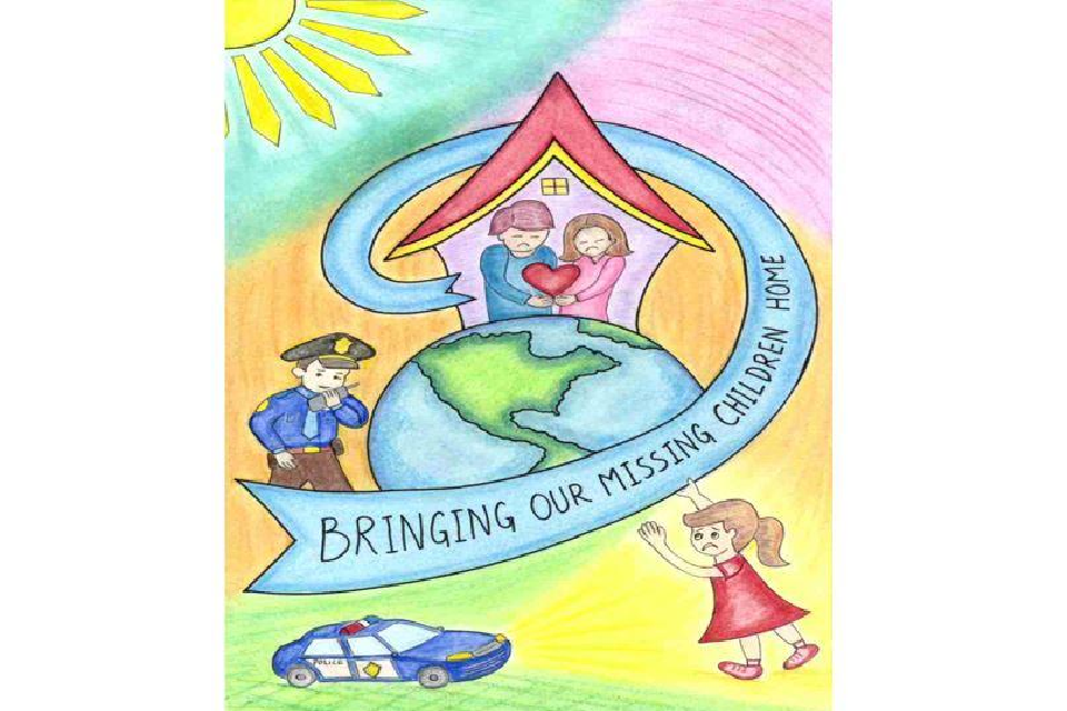 Winning poster for Michigan - 2022 National Missing Children's Day Poster Contest