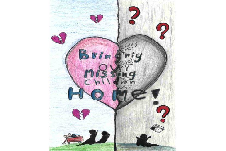 Winning poster for South Carolina - 2022 National Missing Children's Day Poster Contest
