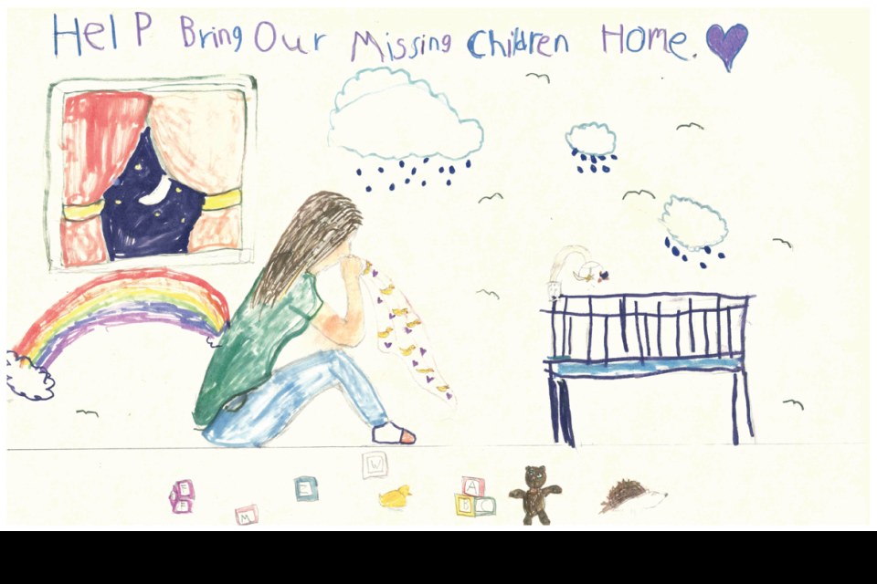 Winning poster for Missouri - 2023 National Missing Children's Day Poster Contest
