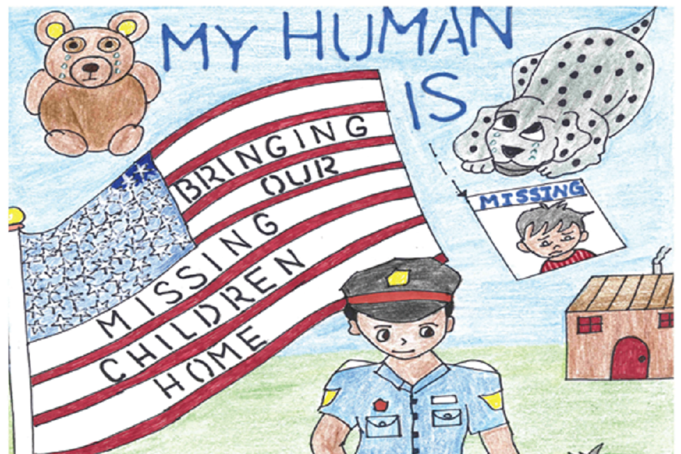 Winning poster for New Jersey - 2023 National Missing Children's Day Poster Contest