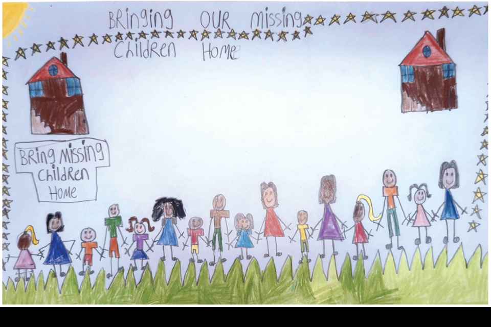 Winning poster for Virginia - 2023 National Missing Children's Day Poster Contest