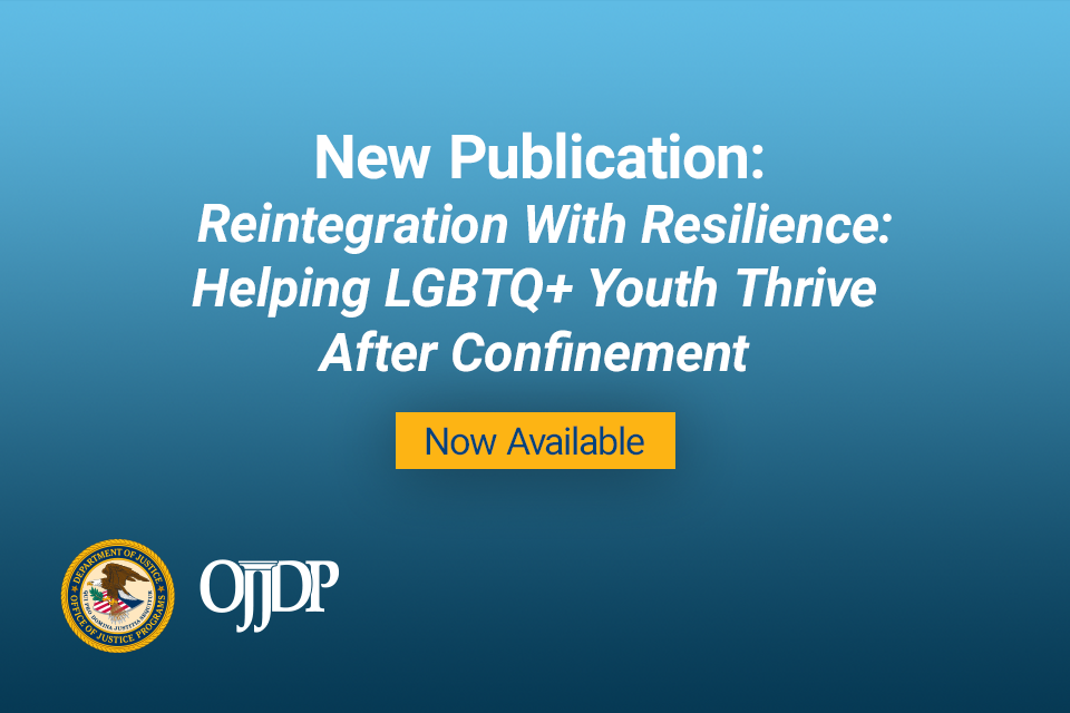 New Publication: Reintegration With Resilience: Helping LGBTQ+ Youth Thrive After Confinement