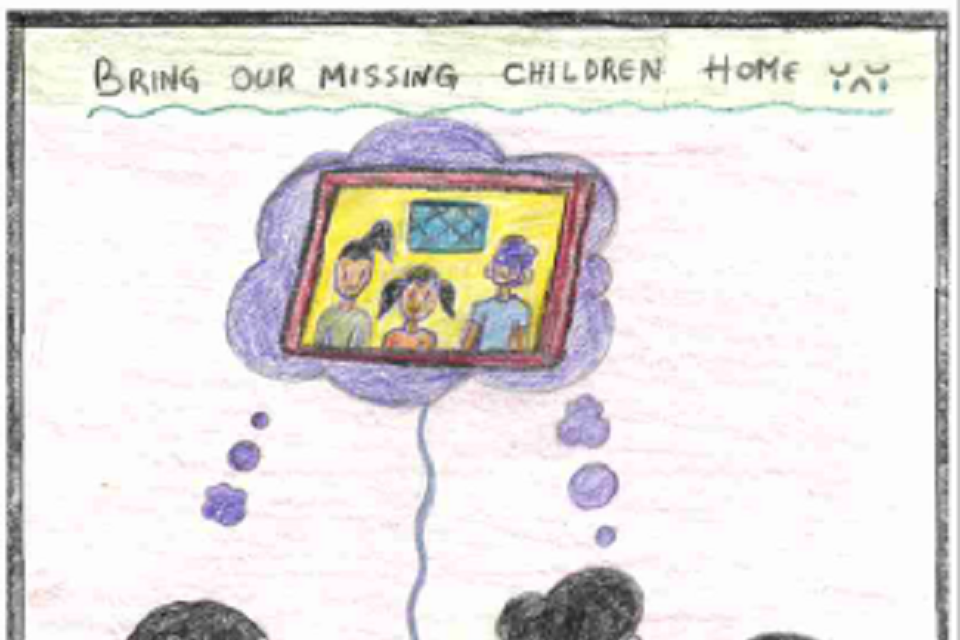 Winning poster for Arizona - 2024 National Missing Children's Day Poster Contest