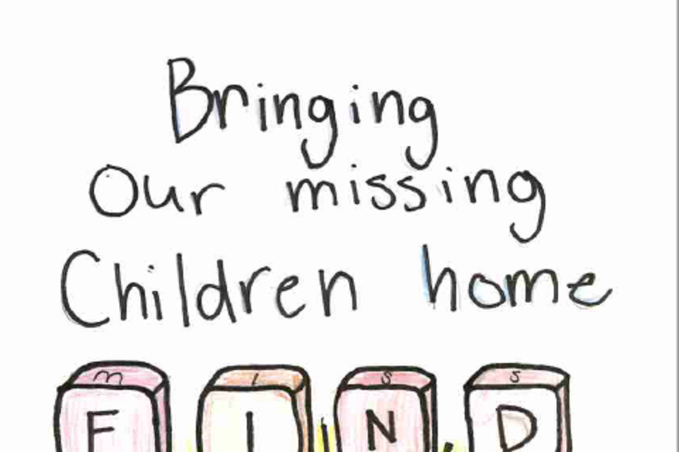 Winning poster for Missouri - 2024 National Missing Children's Day Poster Contest