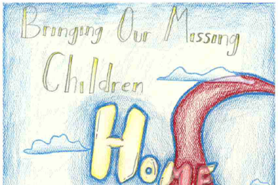 Winning poster for Ohio - 2024 National Missing Children's Day Poster Contest